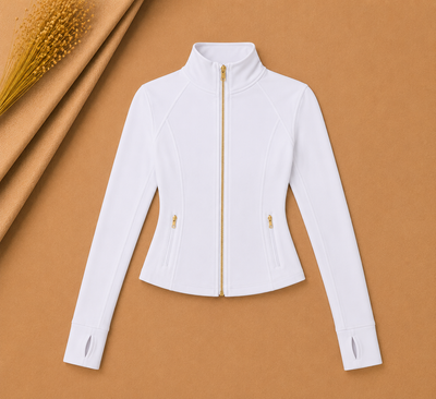 White Cropped Jacket